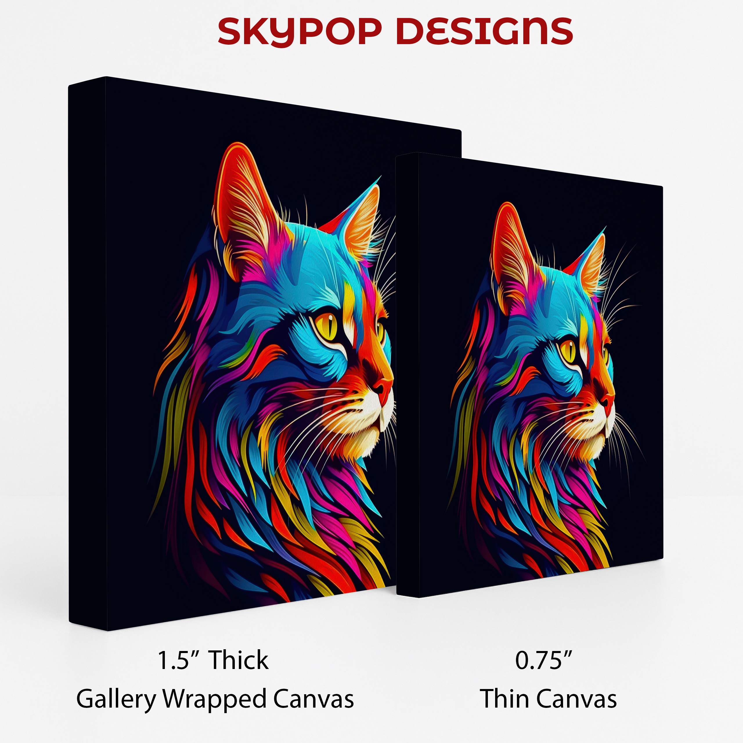 2.jpg Neon Cat Explosion Art