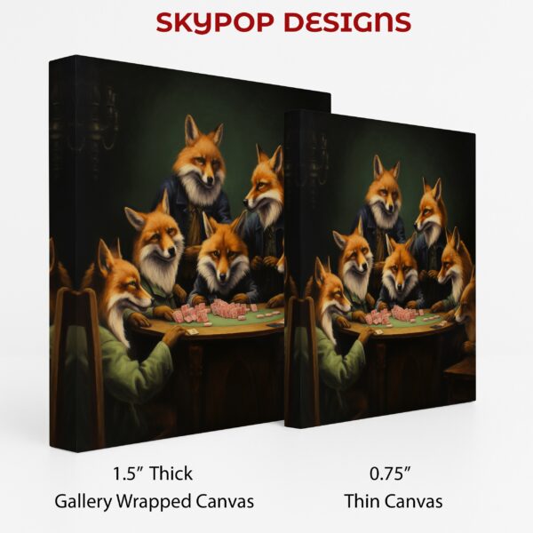 Foxes Poker Night Art