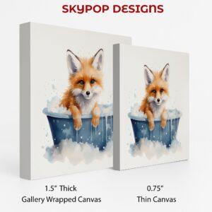 Fox Bath Time Bliss Art