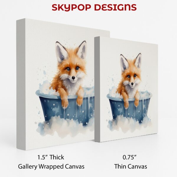 Fox Bath Time Bliss Art