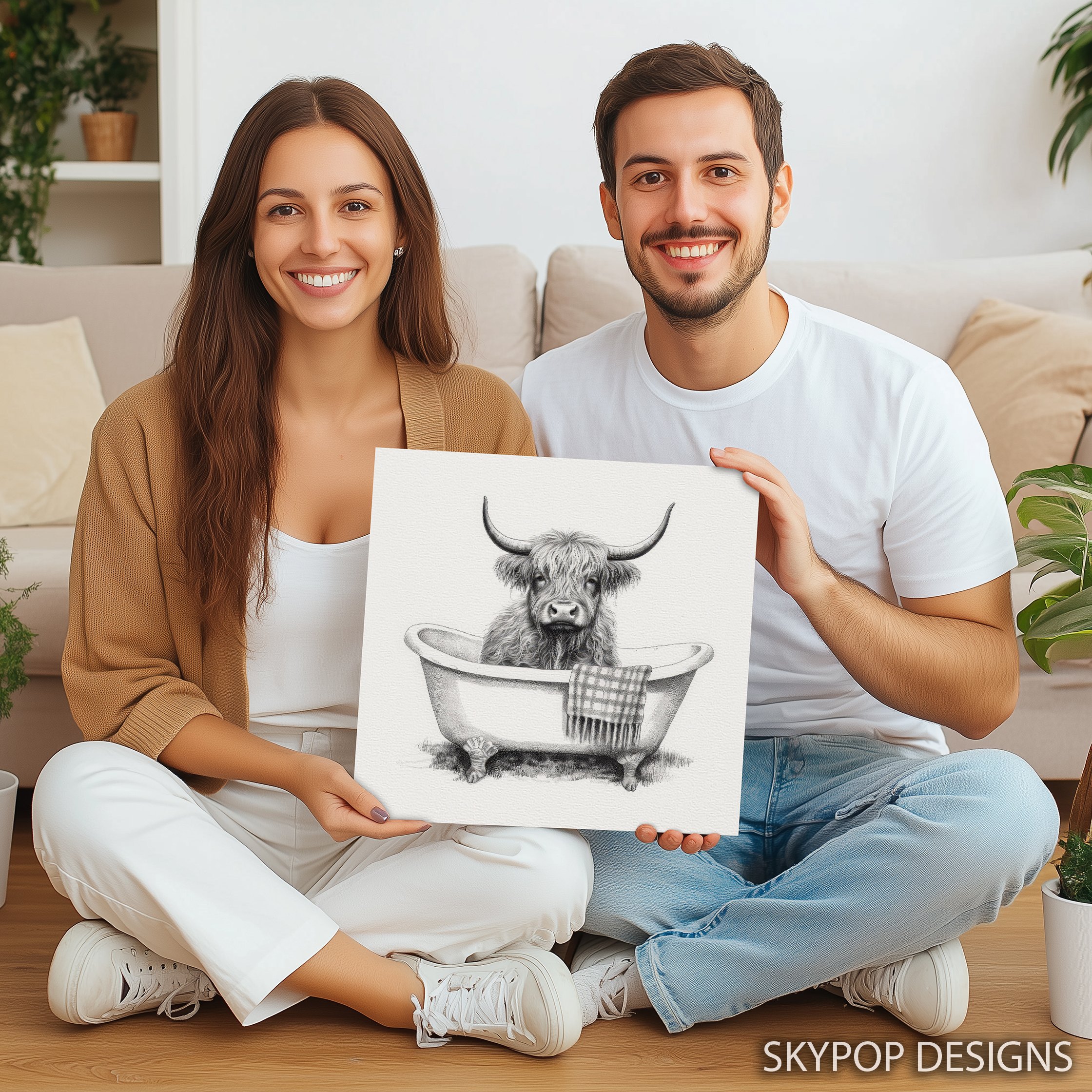 3.jpg Highland Cow Bath Art