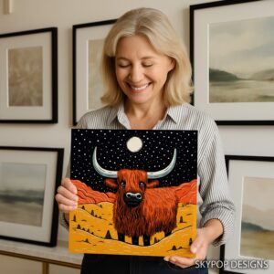Highland Cow Art