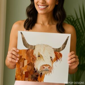 Highland Cow Art