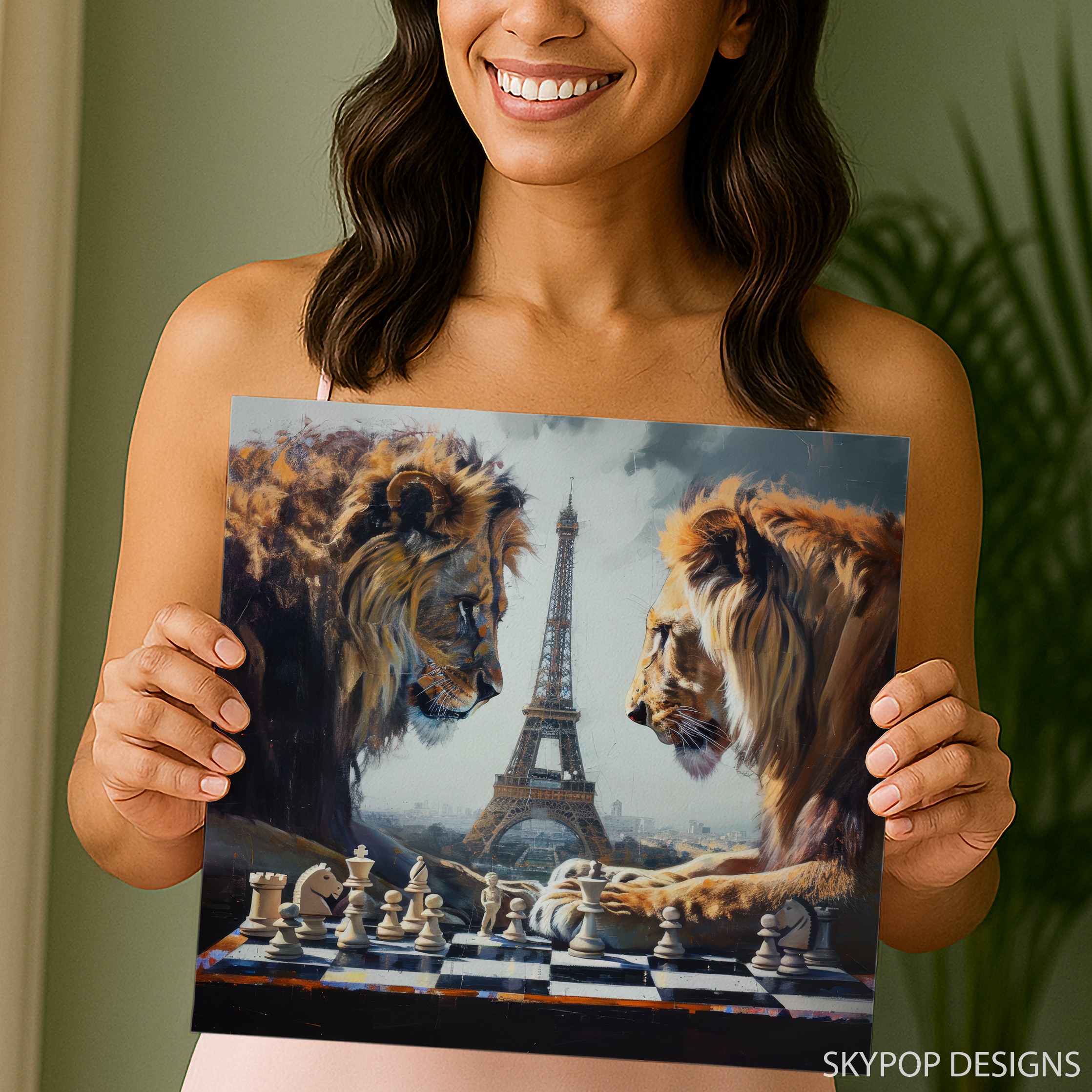 3.jpg Lion Chess Match Art