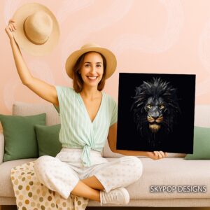 Lion Head Art