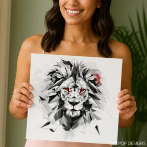 Lion's Gaze Art