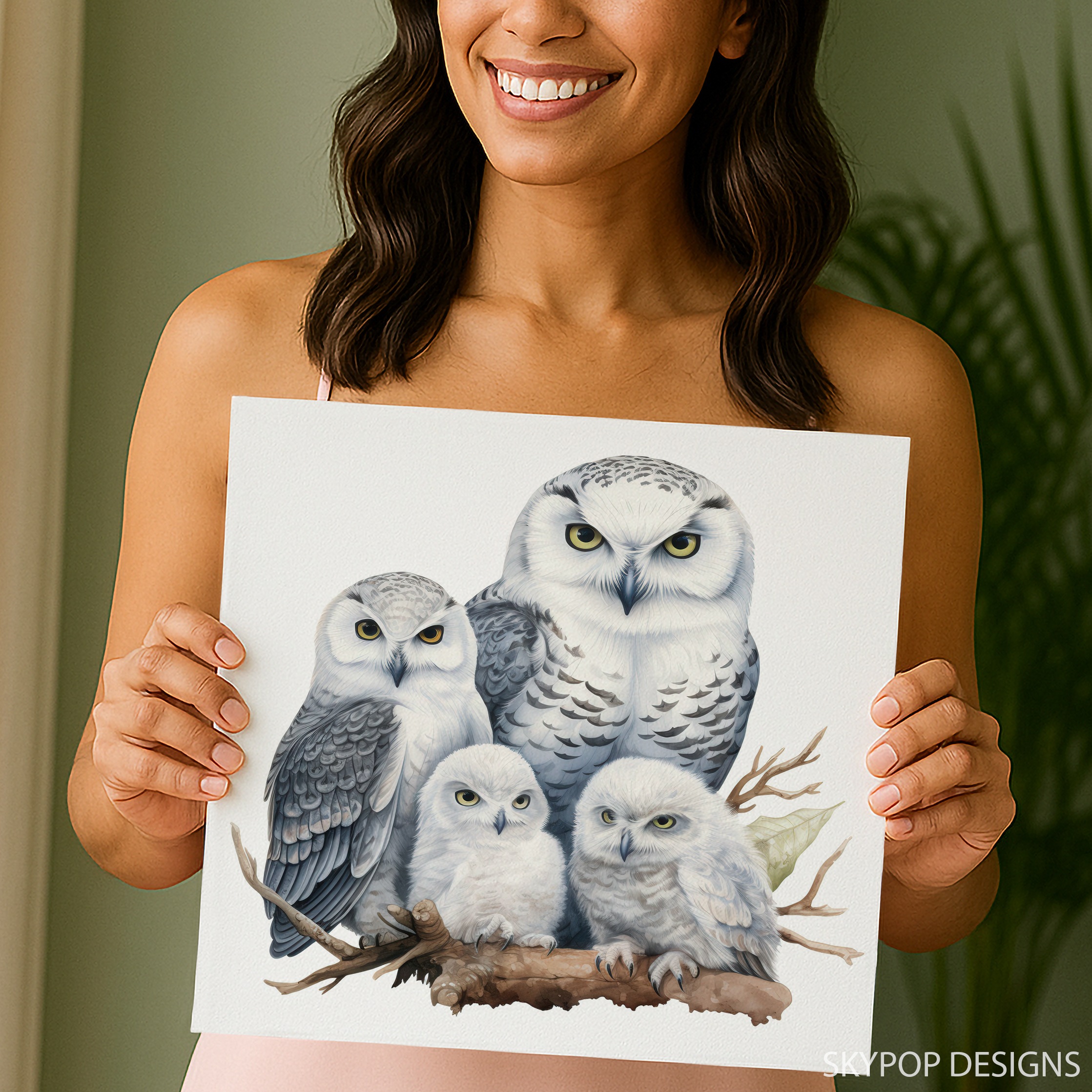 3.jpg Owl Family Art