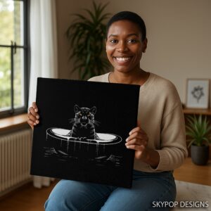 Panther Bathtime Art