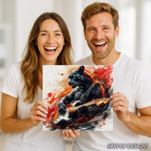 Panther Rock Guitar Art