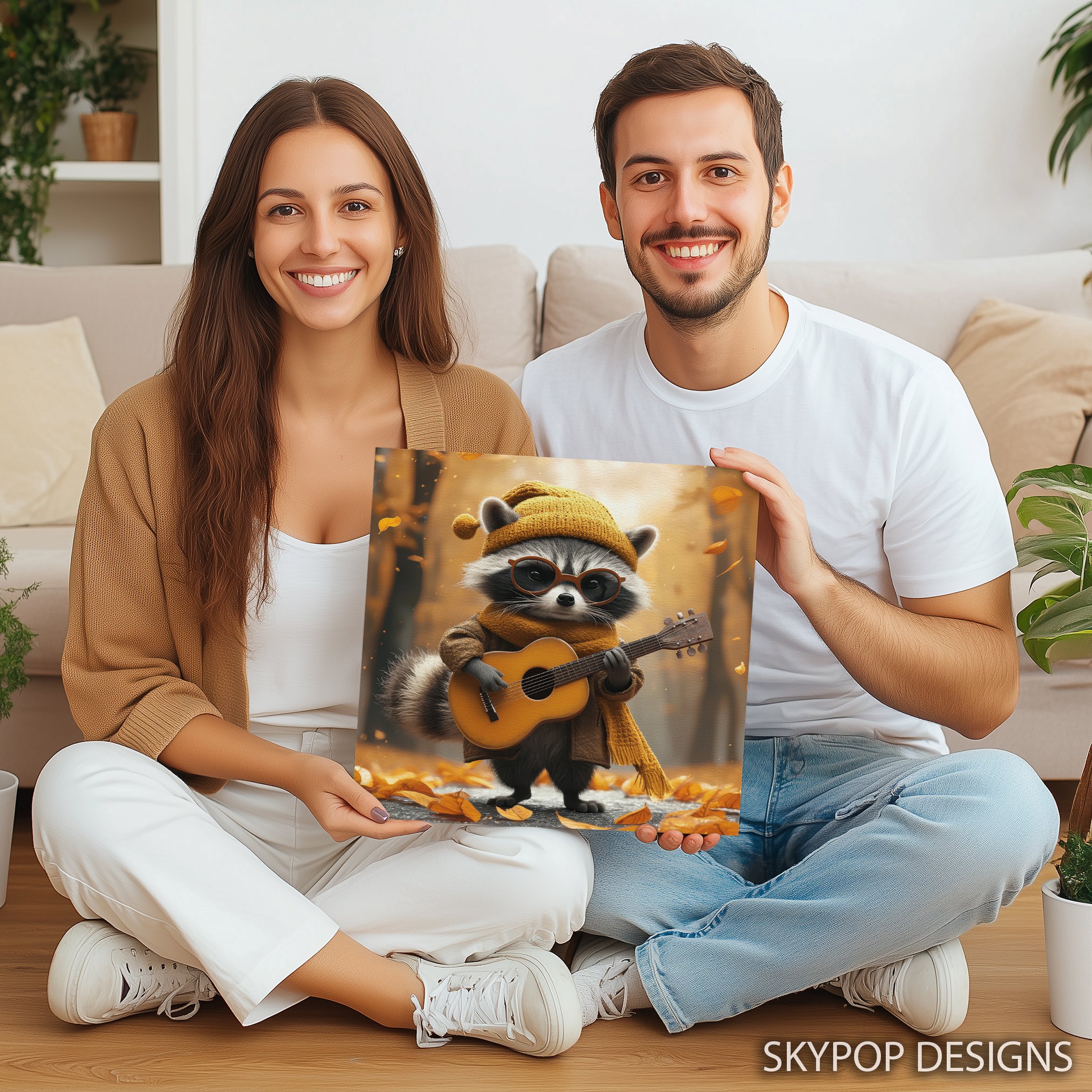 3.jpg Raccoon Guitar Art