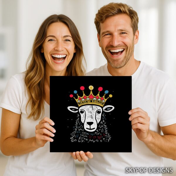 Crowned Sheep Art
