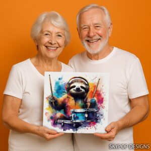 Sloth Drummer Art