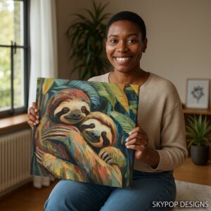 Sloth Hug Art