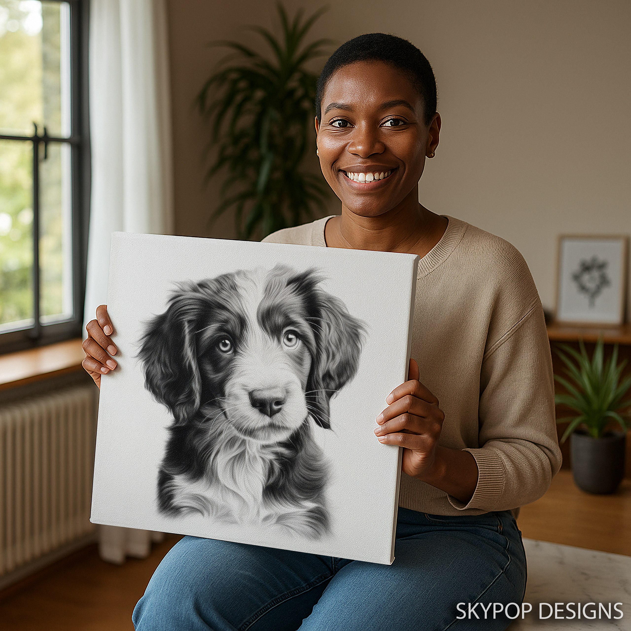 3.jpg Border Collie Puppy Art