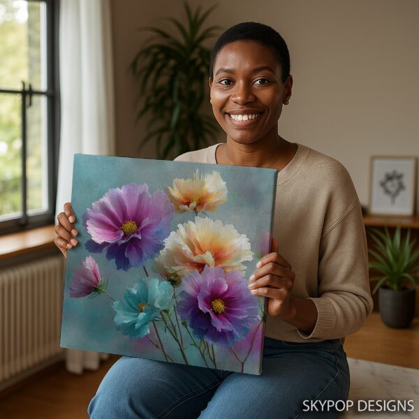 Vibrant Floral Burst Art