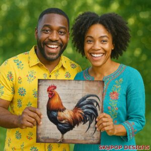 Vintage Rooster Art