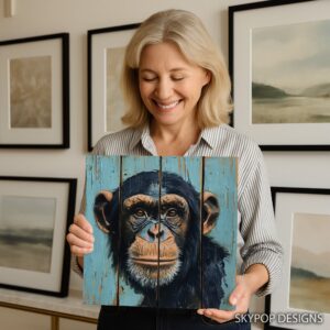 Chimpanzee Portrait Art