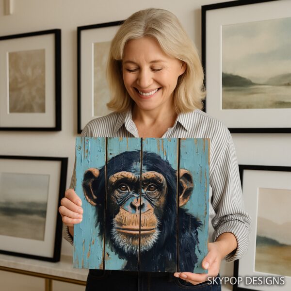 Chimpanzee Portrait Art