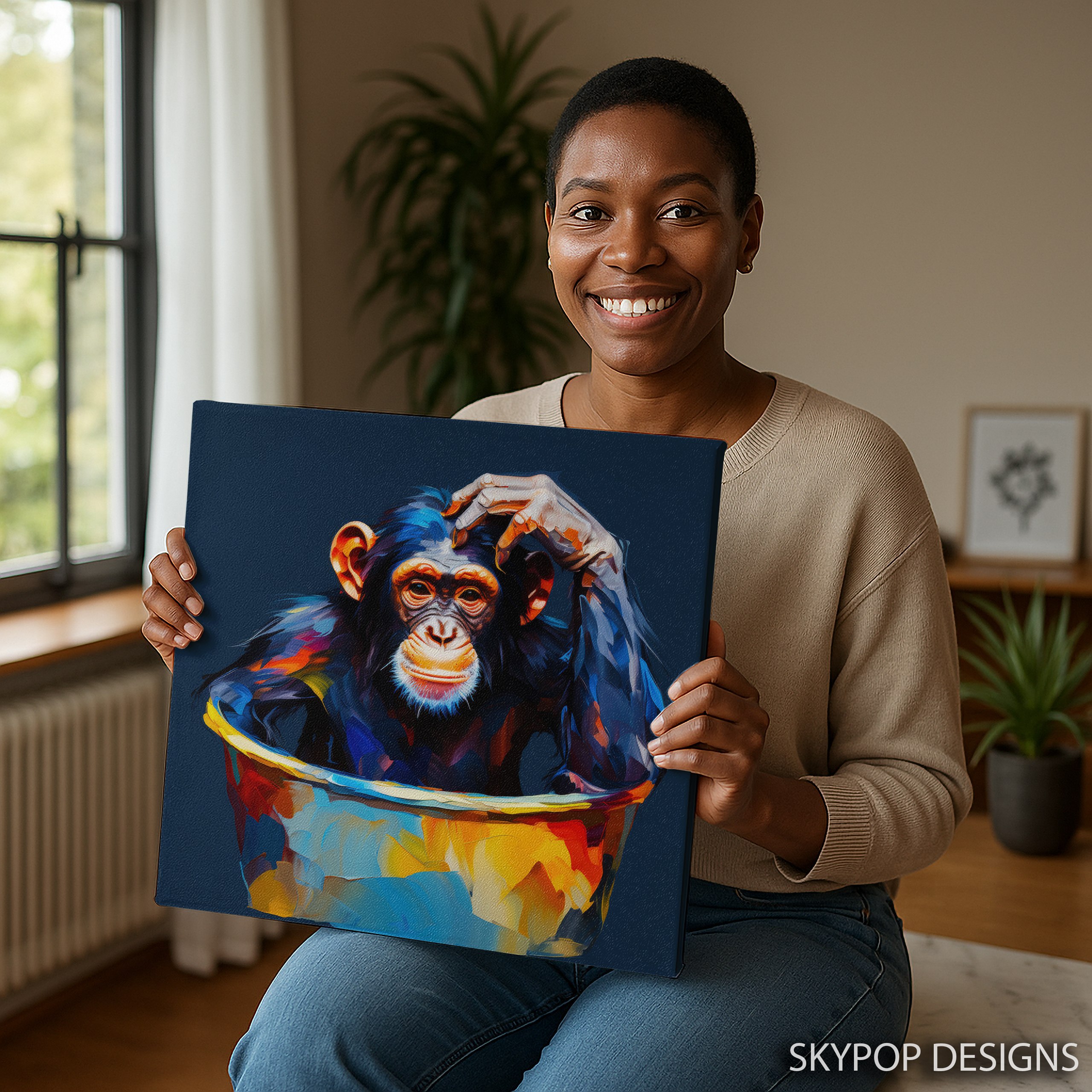 3.jpg Chimpanzee Art
