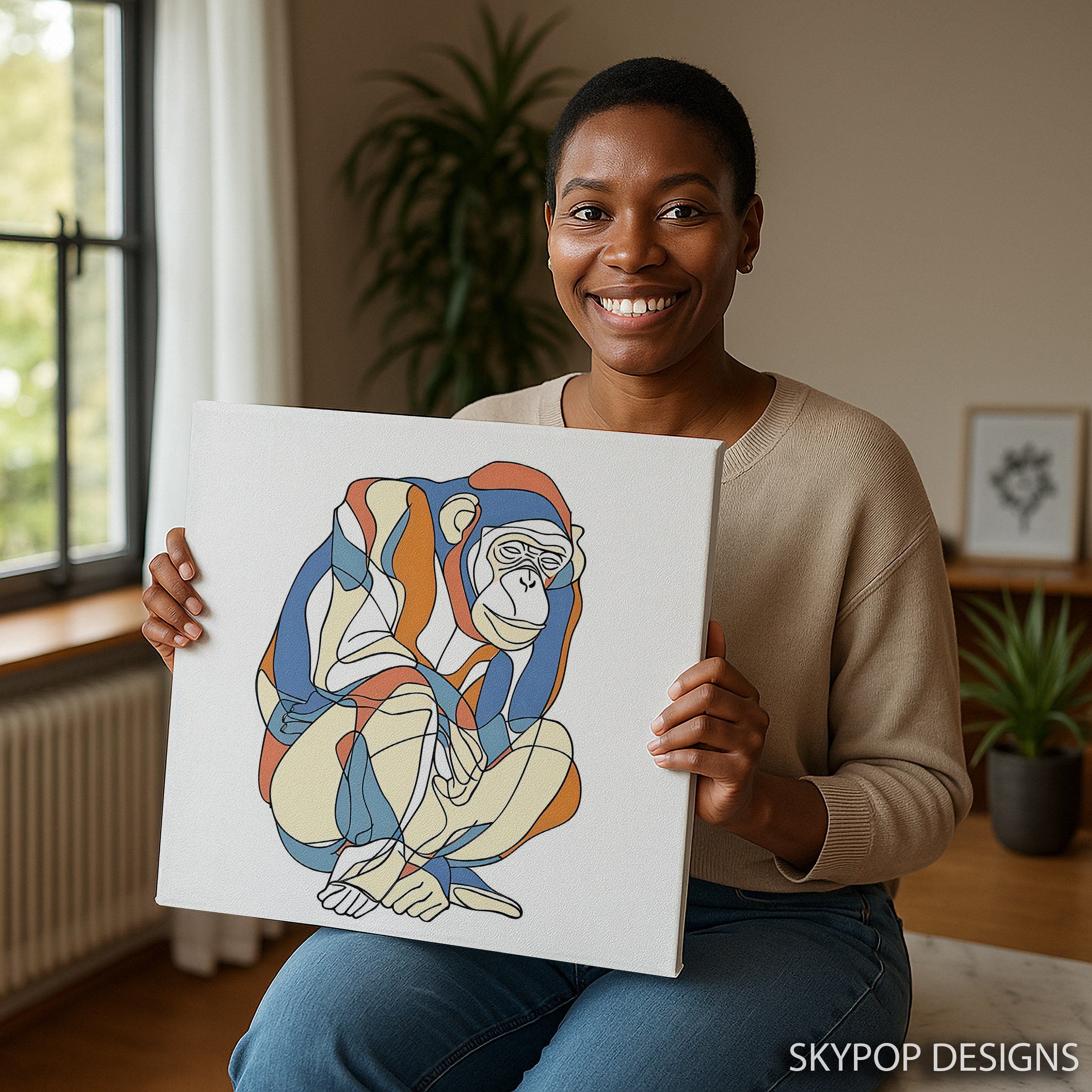 3.jpg Chimpanzee Art