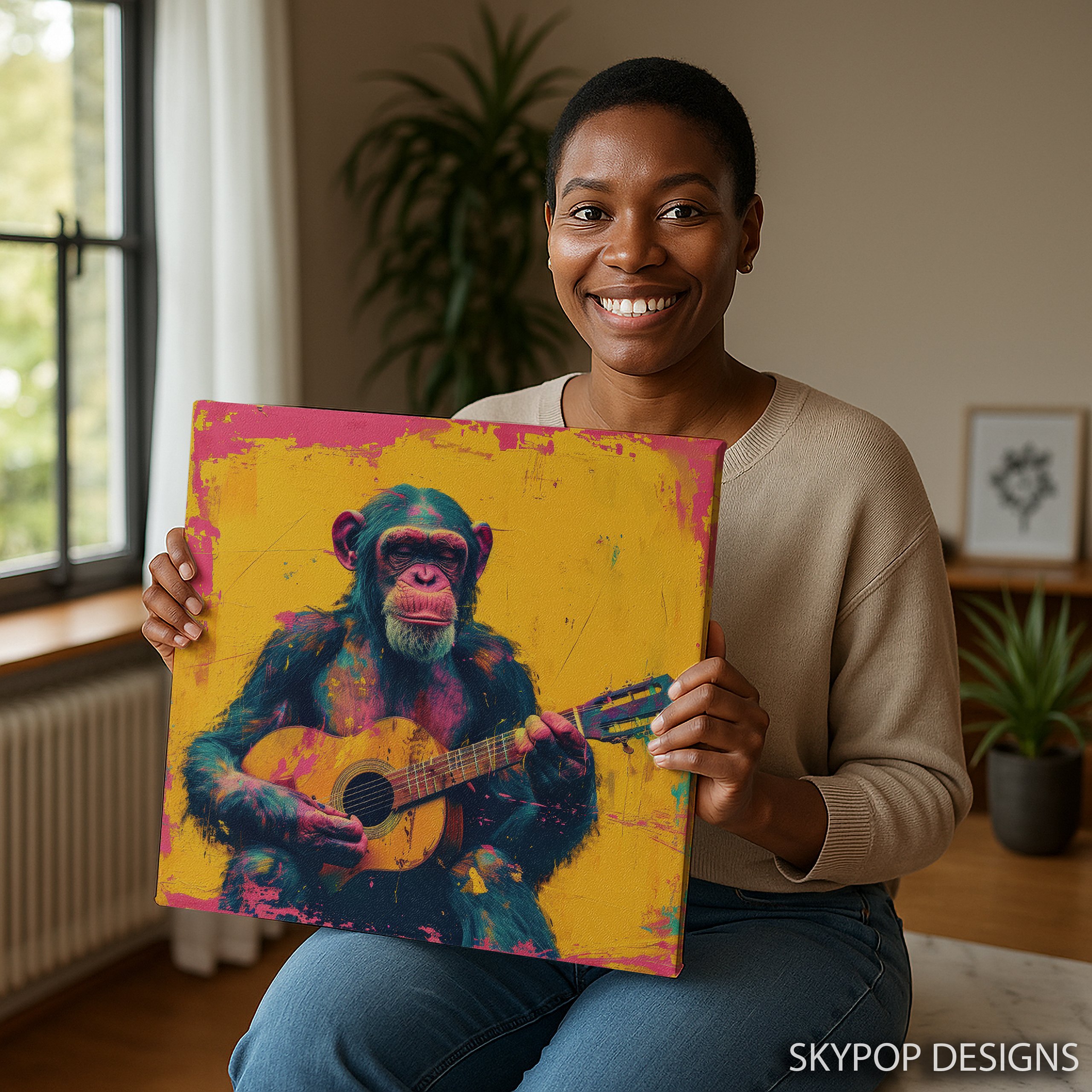3.jpg Chimpanzee Jam Session Art