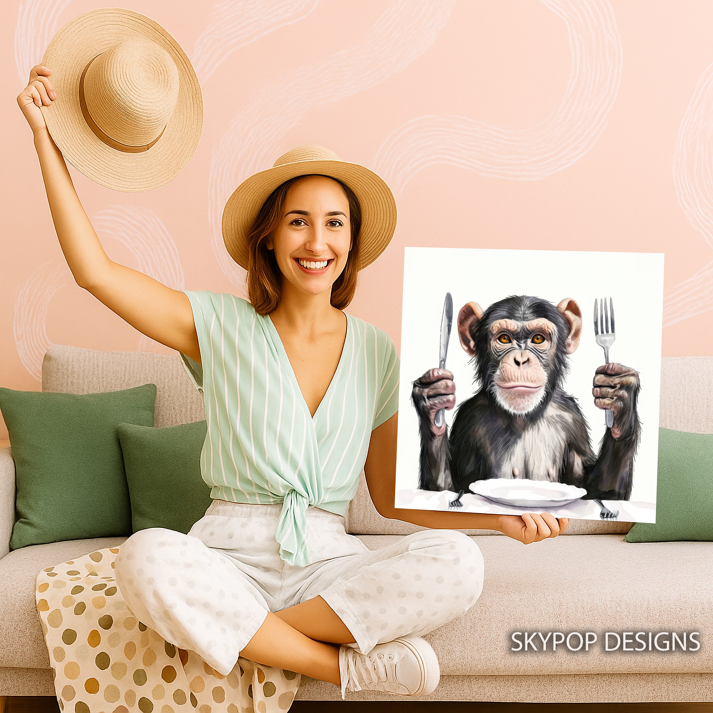 3.jpg Chimpanzee Art