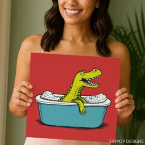 Crocodile Bath Art