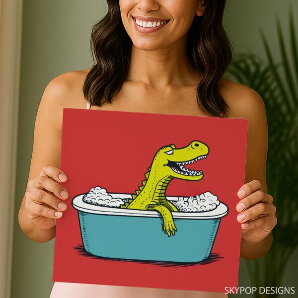 Crocodile Bath Art