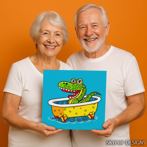 Crocodile Bath Art