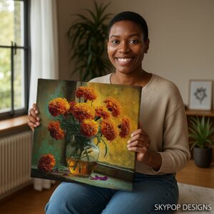 Marigold Bouquet Art