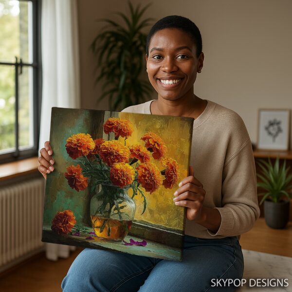 Marigold Bouquet Art