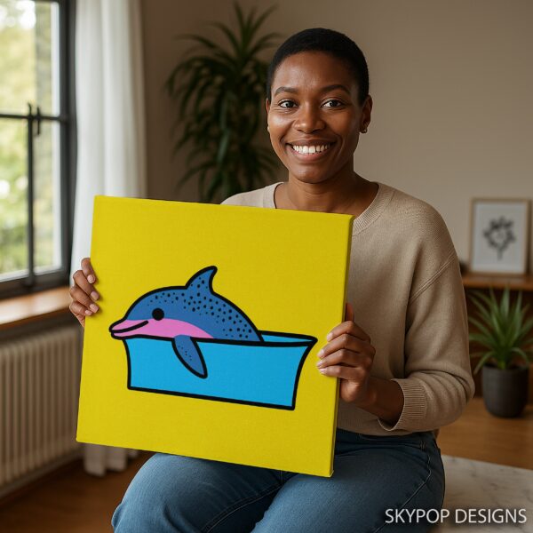 Dolphin Splash Fun Art