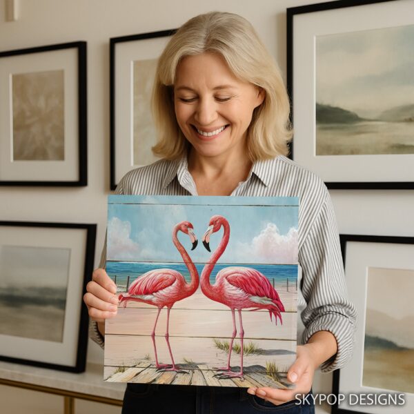 Flamingo Love Serenade Art