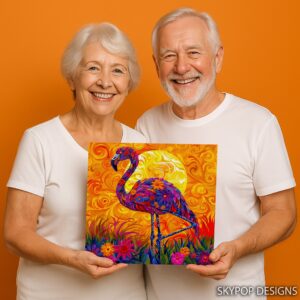 Flamingo Floral Art