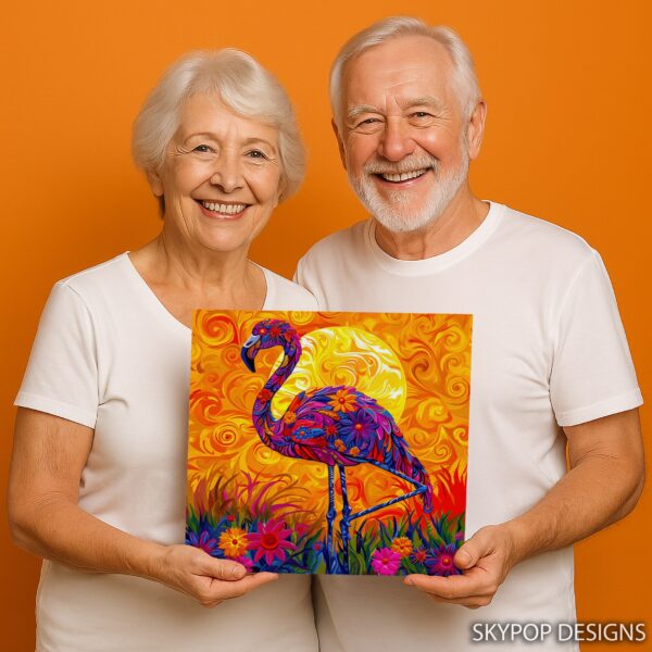 Flamingo Floral Art