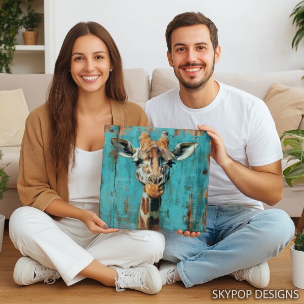 Giraffe Portrait Art