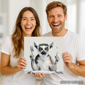 Lemur Dining Art