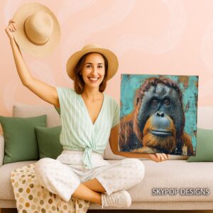 Orangutan Portrait Art