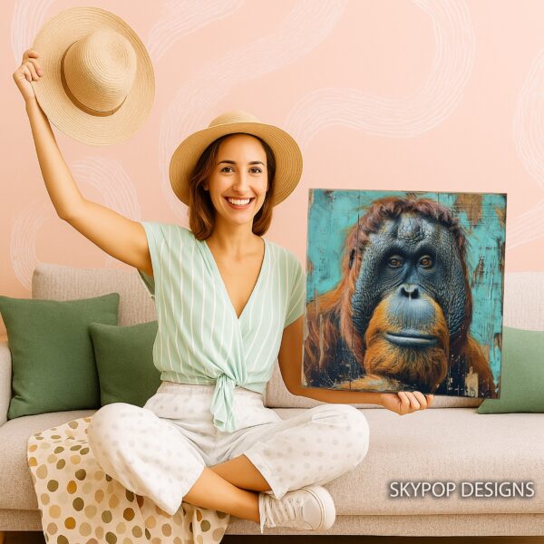 Orangutan Portrait Art