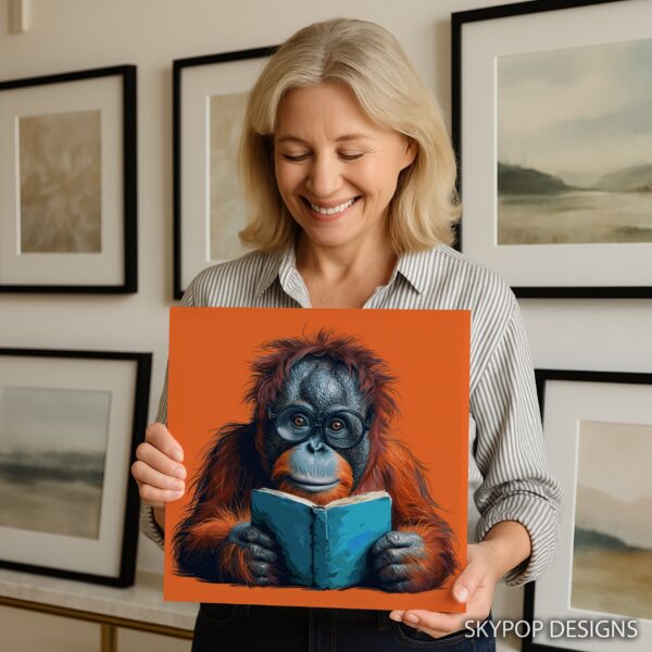 Orangutan Reading Art