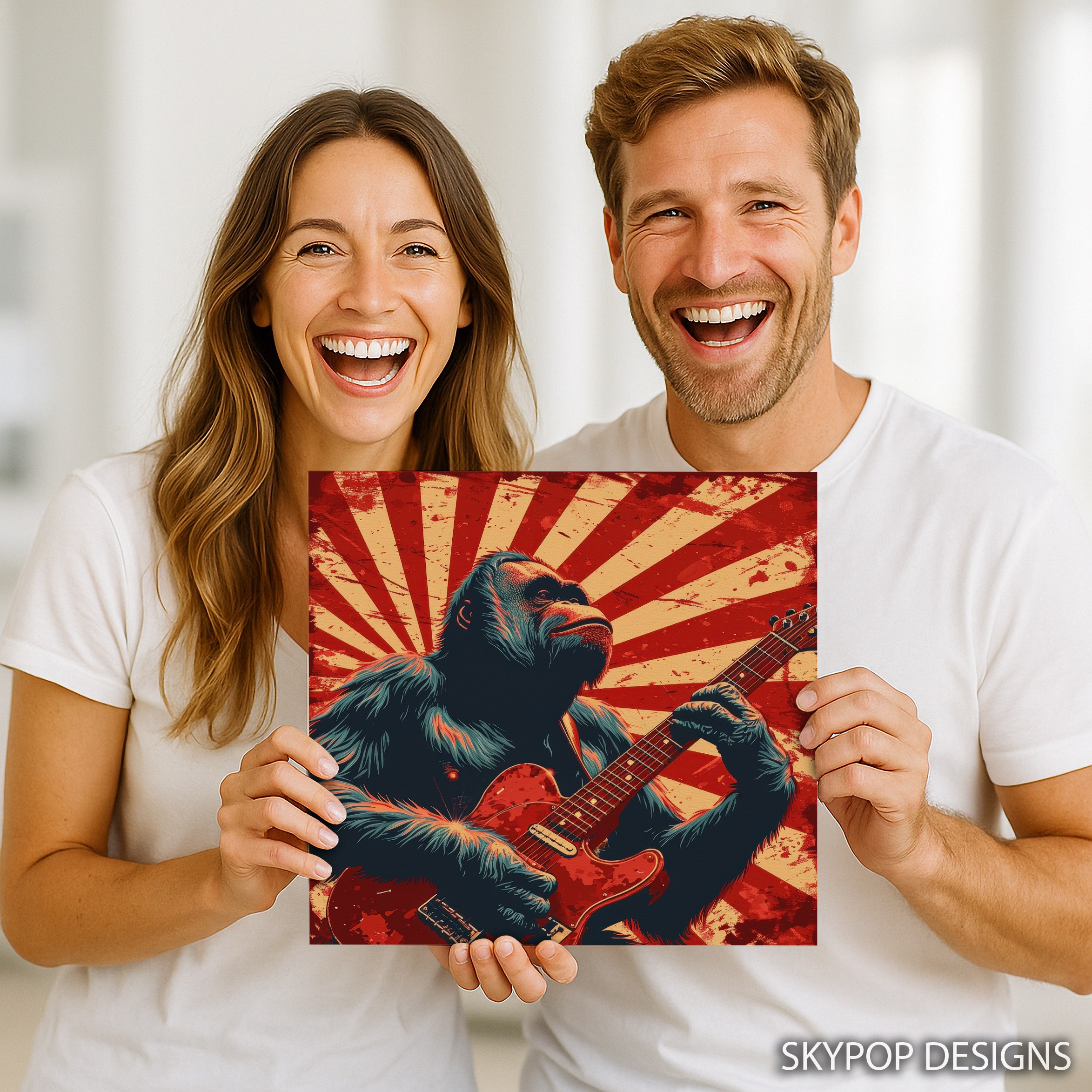 3.jpg Orangutan Rock Guitarist Art