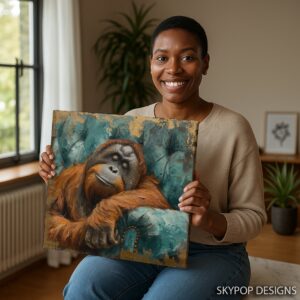 Orangutan Portrait Art