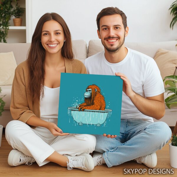 Orangutan Bathtime Art