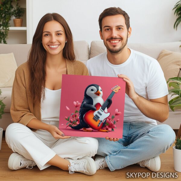 Penguin Rock Star Jam Art
