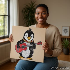 Penguin Rock On Art