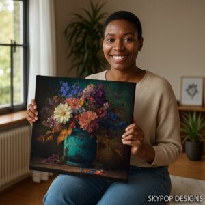 Vintage Vase Floral Art