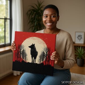 Wolf Moon Art