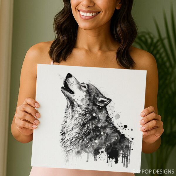 Wolf Art Canvas or Poster