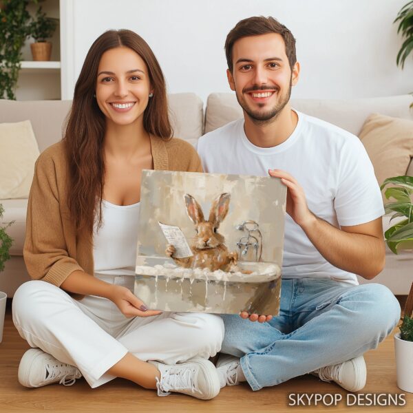 Bunny Bath Art