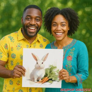 Bunny and Carrots Art